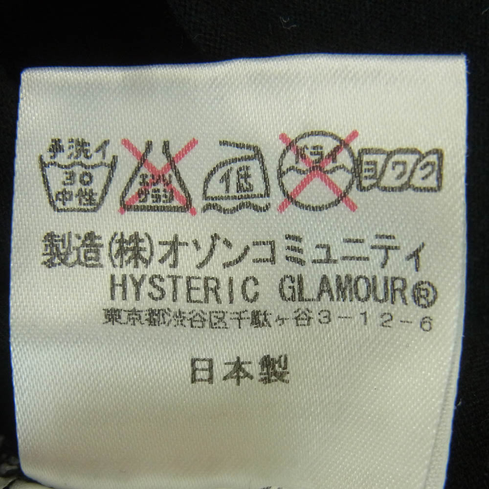 HYSTERIC GLAMOUR ヒステリックグラマー 0251CT10 AC/DC SUMMER VACATION TOUR pt T-SH サマー バケーション ツアー 半袖 Tシャツ ブラック系 M【中古】