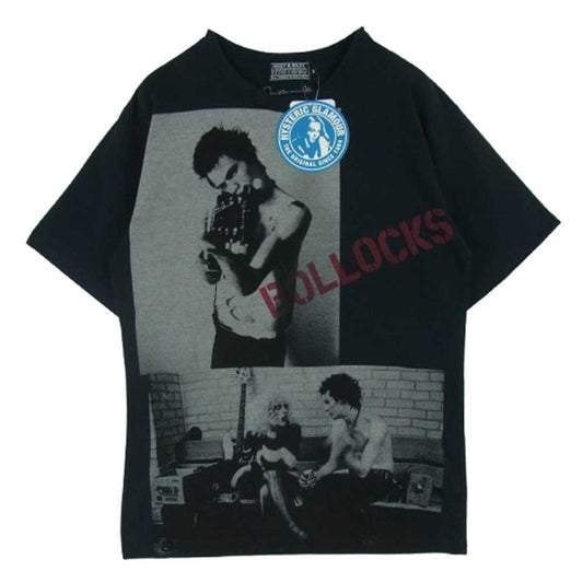 HYSTERIC GLAMOUR ヒステリックグラマー 02241CT24 DENNIS MORRIS/SID AND NANCY 半袖 Tシャツ 日本製 ブラック系 S【中古】