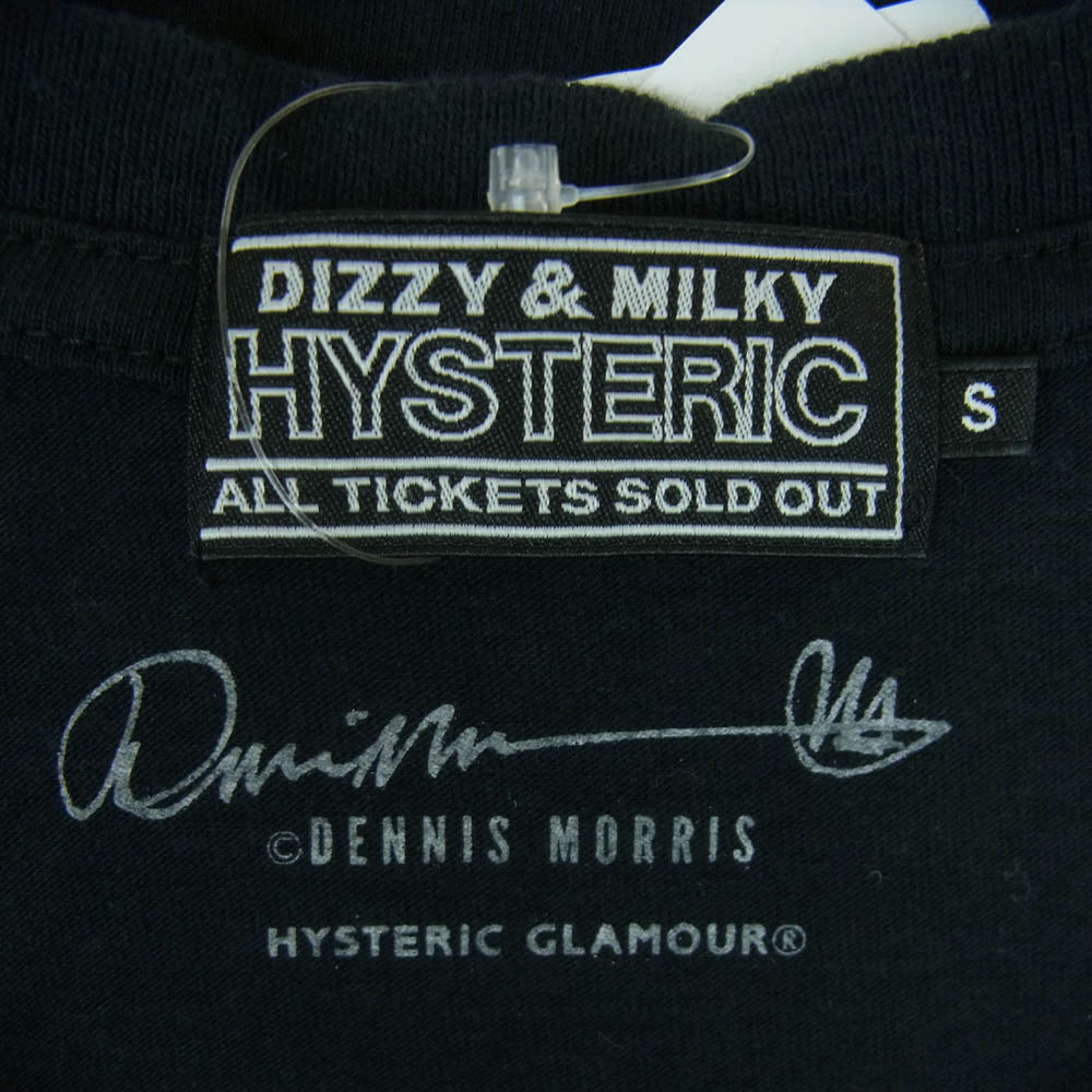 HYSTERIC GLAMOUR ヒステリックグラマー 02241CT24 DENNIS MORRIS/SID AND NANCY 半袖 Tシャツ 日本製 ブラック系 S【中古】