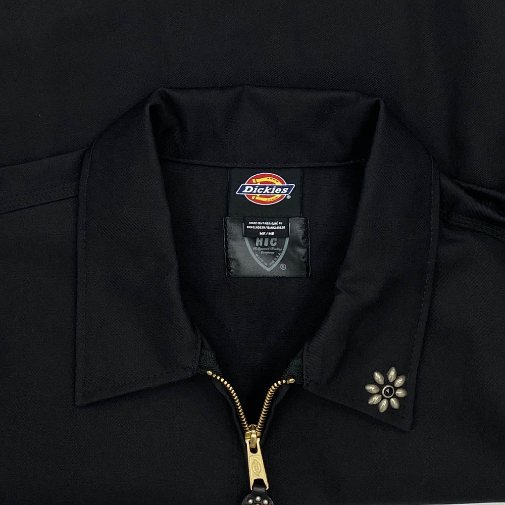 HTC エイチティーシー DJT75BLK Dickies EISENHOWER JACKET ディッキーズ スタッズ ワーク ジャケット ブラック系 M【美品】【中古】