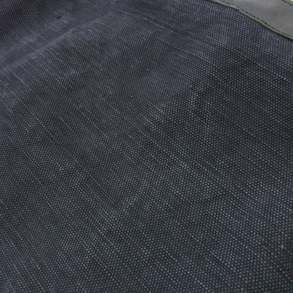 スロウ Truck 2way Tote Bag キャンバス×レザー ショルダー トートバッグ ブラック系【中古】