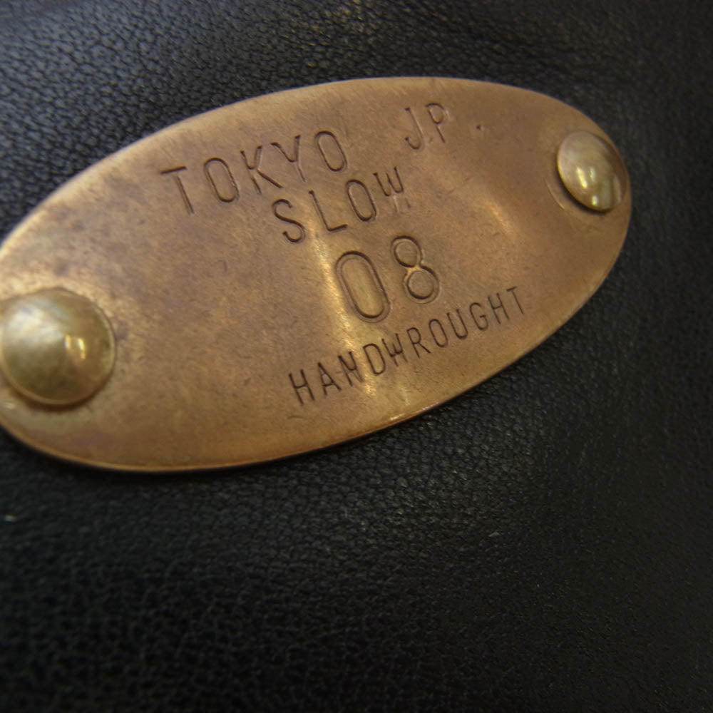 スロウ Rubono Fanny Pack ルボーノ ファニーパック オールレザー ボディバッグ ウエストポーチ ショルダーバッグ ブラック系【中古】