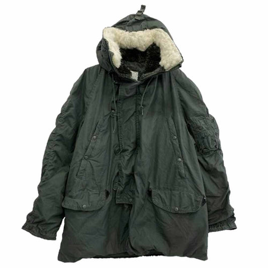 ヴィンテージ MIL-P-6279J 80s 米軍 8415-00-376-1710 N-3B フライト ジャケット グリーン系 L【中古】