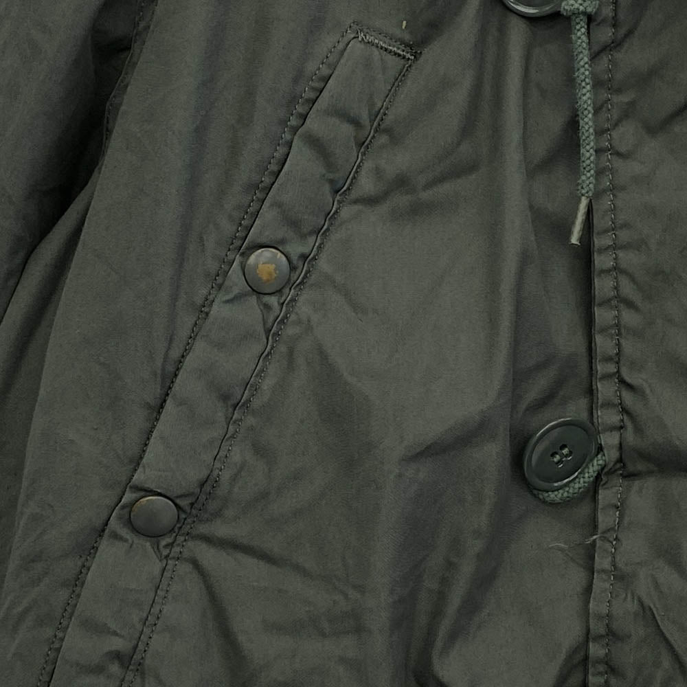 ヴィンテージ MIL-P-6279J 80s 米軍 8415-00-376-1710 N-3B フライト ジャケット グリーン系 L【中古】