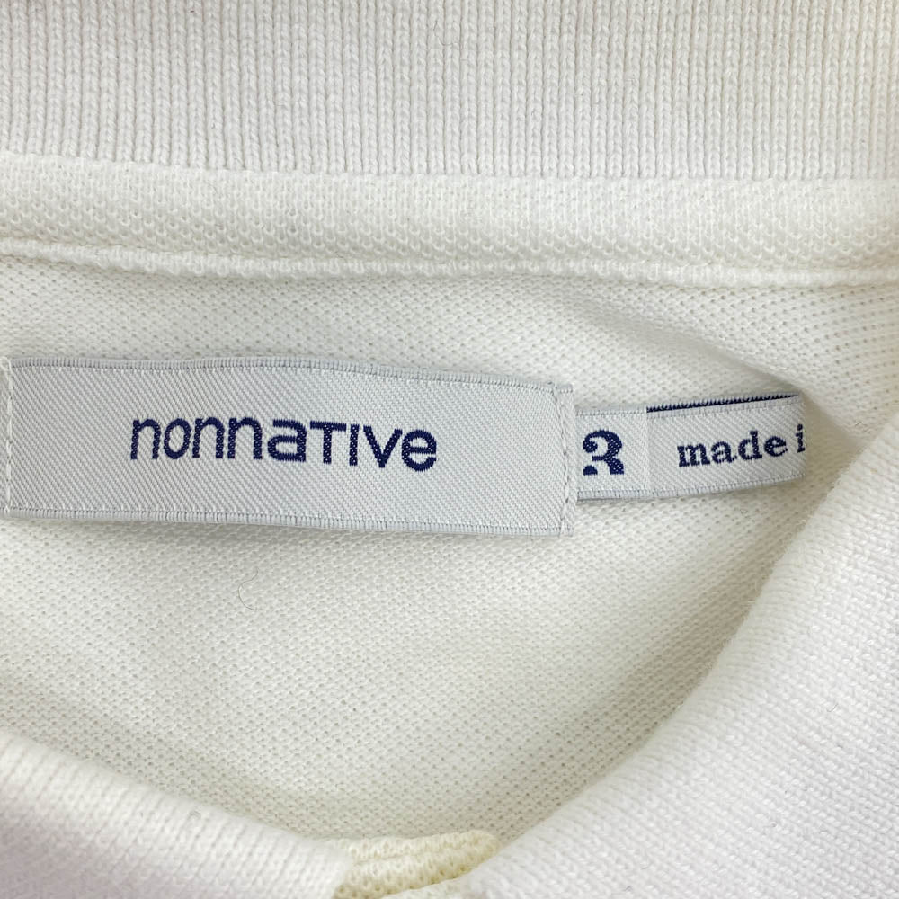 nonnative ノンネイティブ 長袖 ポロ シャツ ホワイト系 3【中古】