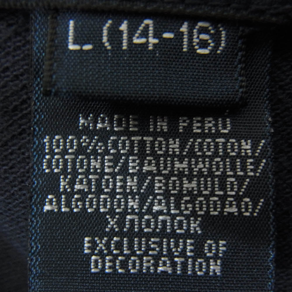 POLO RALPH LAUREN ポロ・ラルフローレン ポニー刺繍 鹿の子 半袖 ポロ シャツ ネイビー系 L【中古】