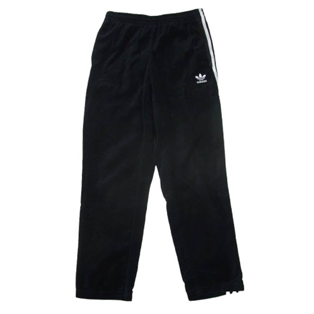 adidas アディダス 別注 トラック ベロア パンツ ブラック系 L【中古】