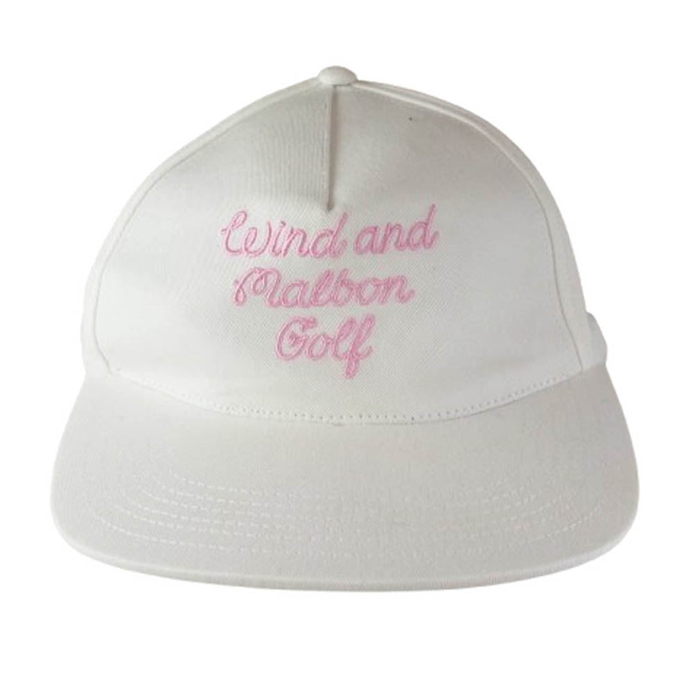 WIND AND SEA ウィンダンシー WDS-MALBON-20 × MALBON GOLF マルボン ゴルフ WDS SNAP BACK CAP スナップ バック キャップ ホワイト系 L【中古】