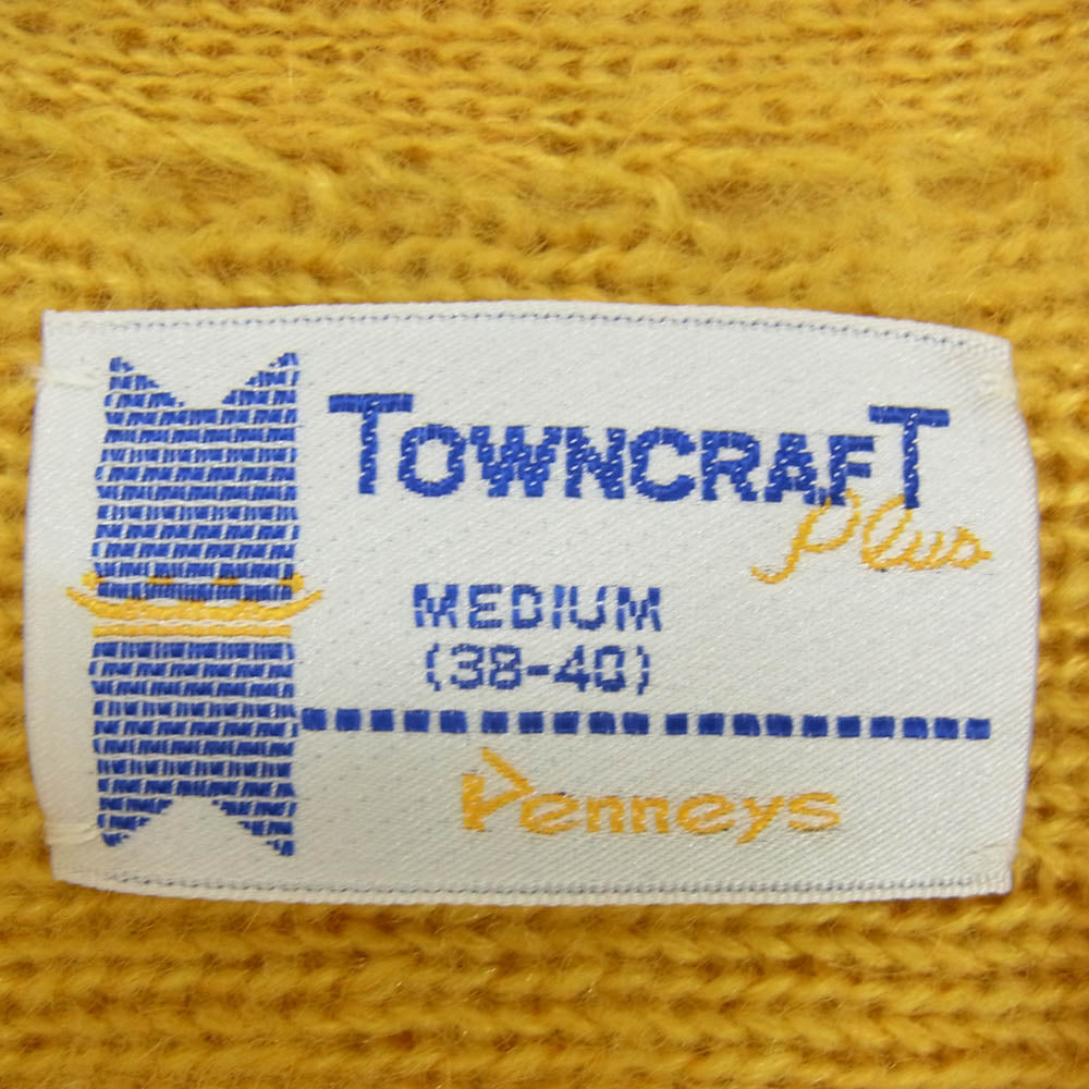 タウンクラフト Penneys ペニーズ シャギー モヘア カーディガン イエロー系 M【中古】