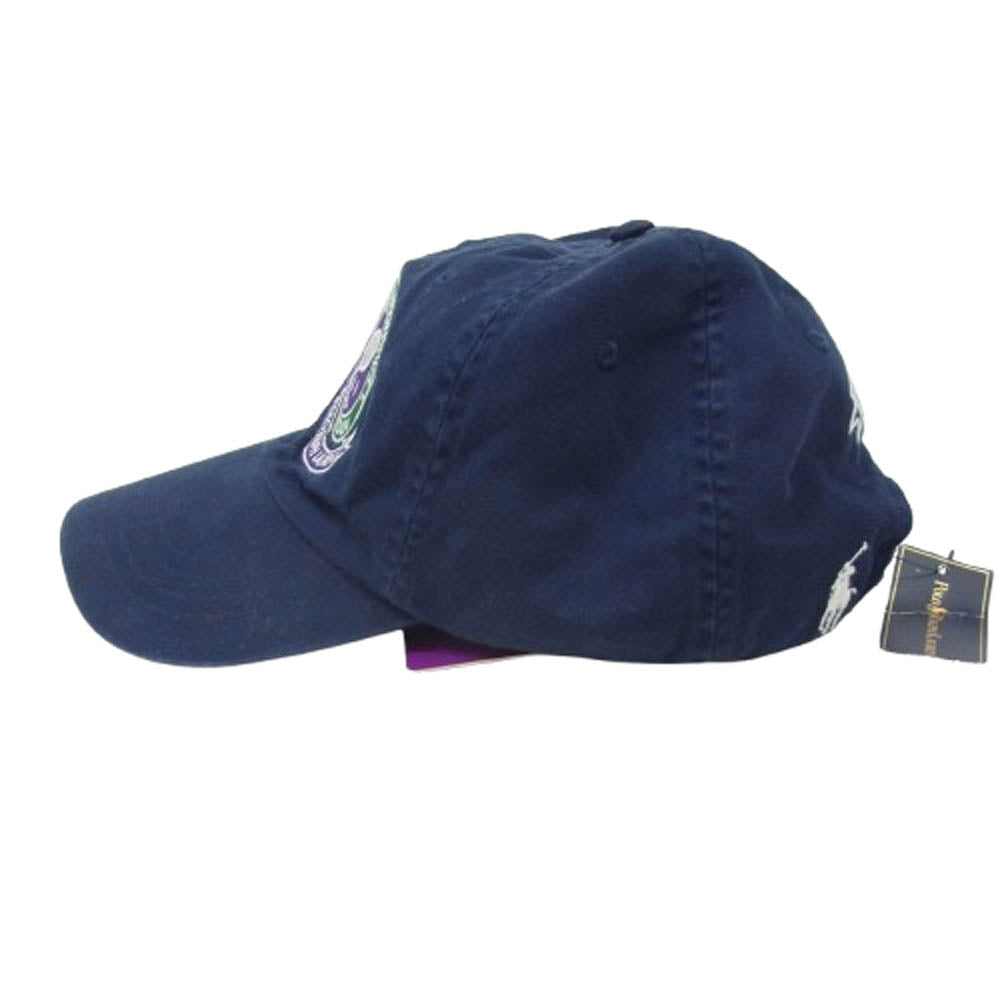 POLO RALPH LAUREN ポロ・ラルフローレン 2011 125TH CHAMPIONSHIPS WIMBLEDON ウィンブルドン キャップ ネイビー系【中古】