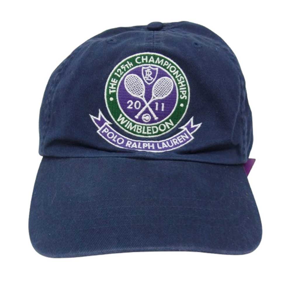 POLO RALPH LAUREN ポロ・ラルフローレン 2011 125TH CHAMPIONSHIPS WIMBLEDON ウィンブルドン キャップ ネイビー系【中古】