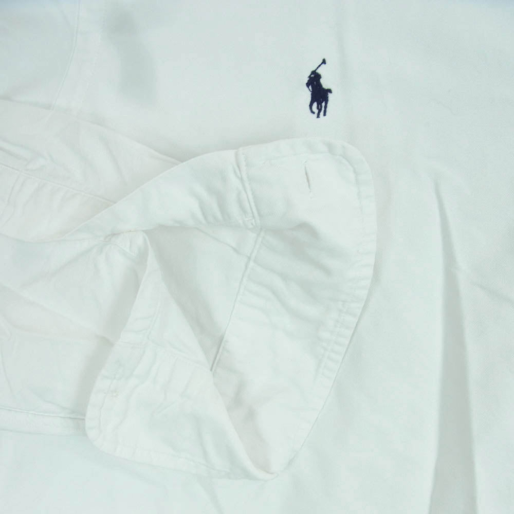 POLO RALPH LAUREN ポロ・ラルフローレン BEAMS LIMITED EDITION ビームス リミテッドエディション 逆ポニー刺繍 BD 長袖 シャツ ホワイト系 XL【中古】