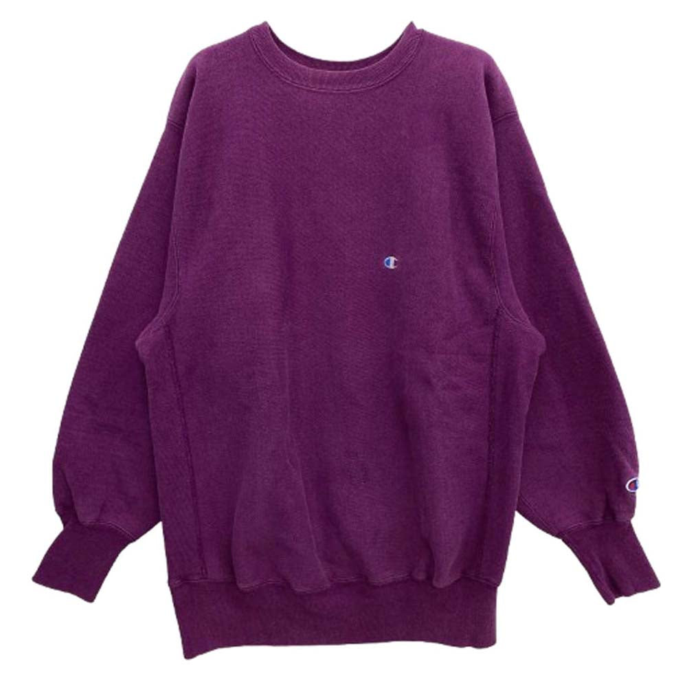 Champion チャンピオン 90s USA製 REVERSE WEAVE リバースウィーブ スウェット トレーナー パープル系 XXL【中古】