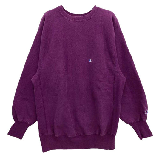Champion チャンピオン 90s USA製 REVERSE WEAVE リバースウィーブ スウェット トレーナー パープル系 XXL【中古】