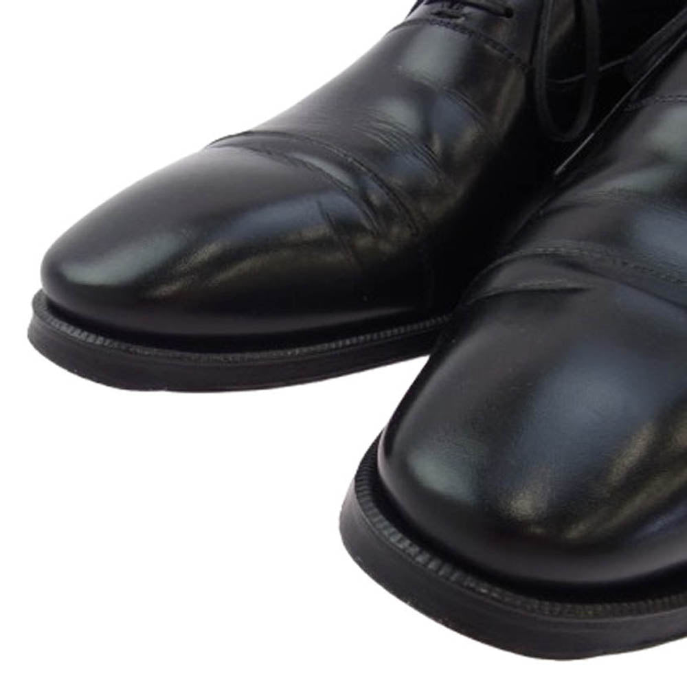 ボリーニ A2590 ストレートチップ 内羽根 レザー シューズ ブラック系 7.5【中古】