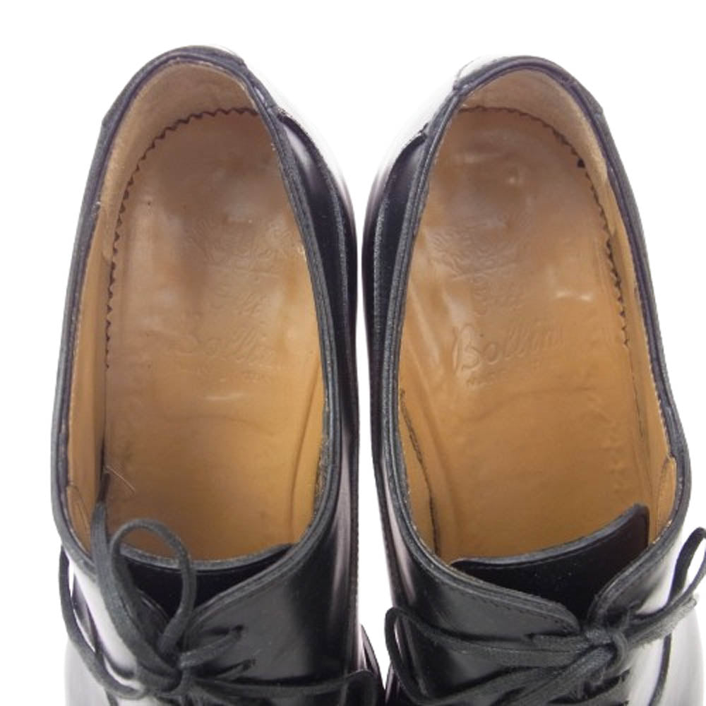 ボリーニ A2590 ストレートチップ 内羽根 レザー シューズ ブラック系 7.5【中古】