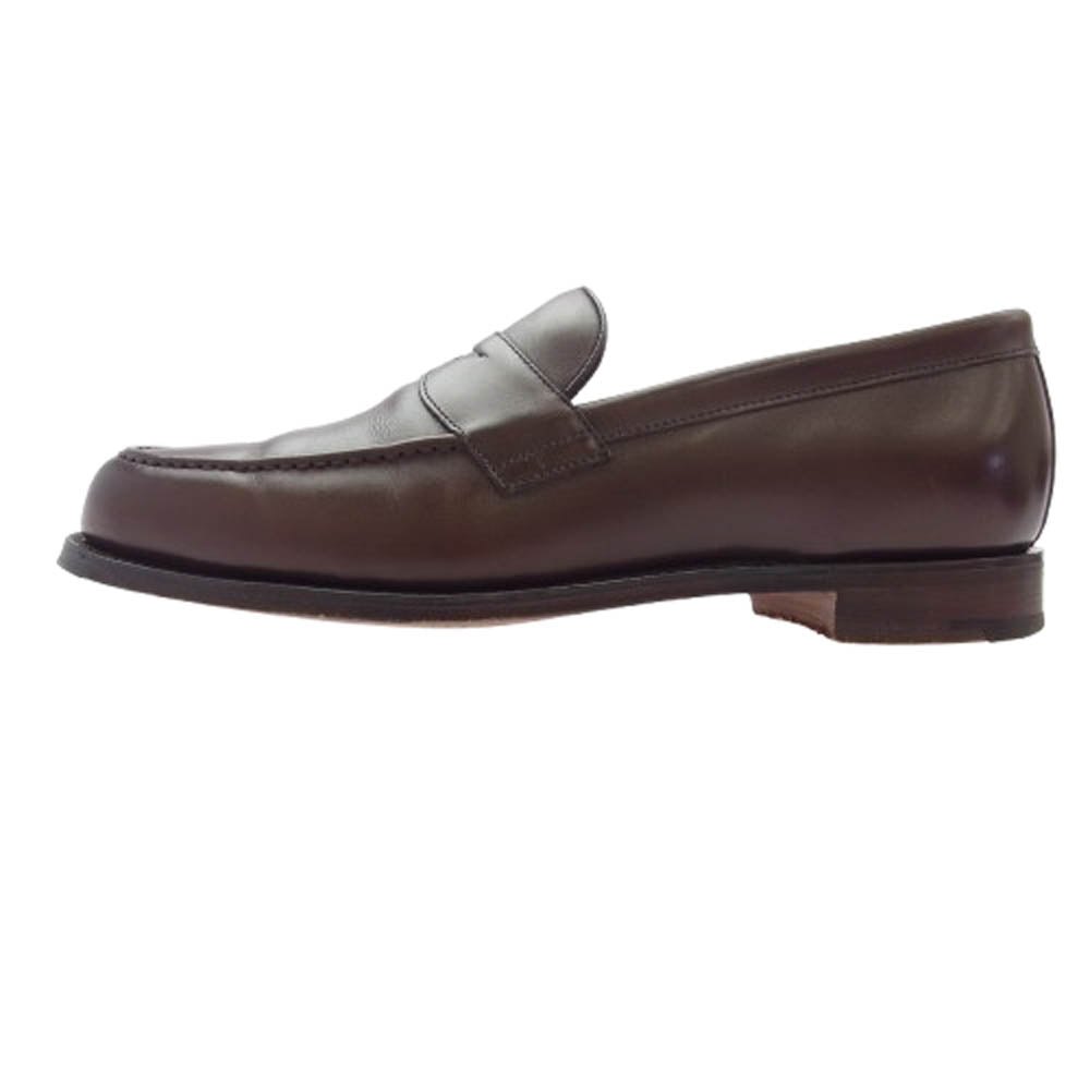JOSEPH CHEANEY ジョセフチーニー HUDSON ハドソン レザー コイン ローファー ブラウン系 7.5【中古】