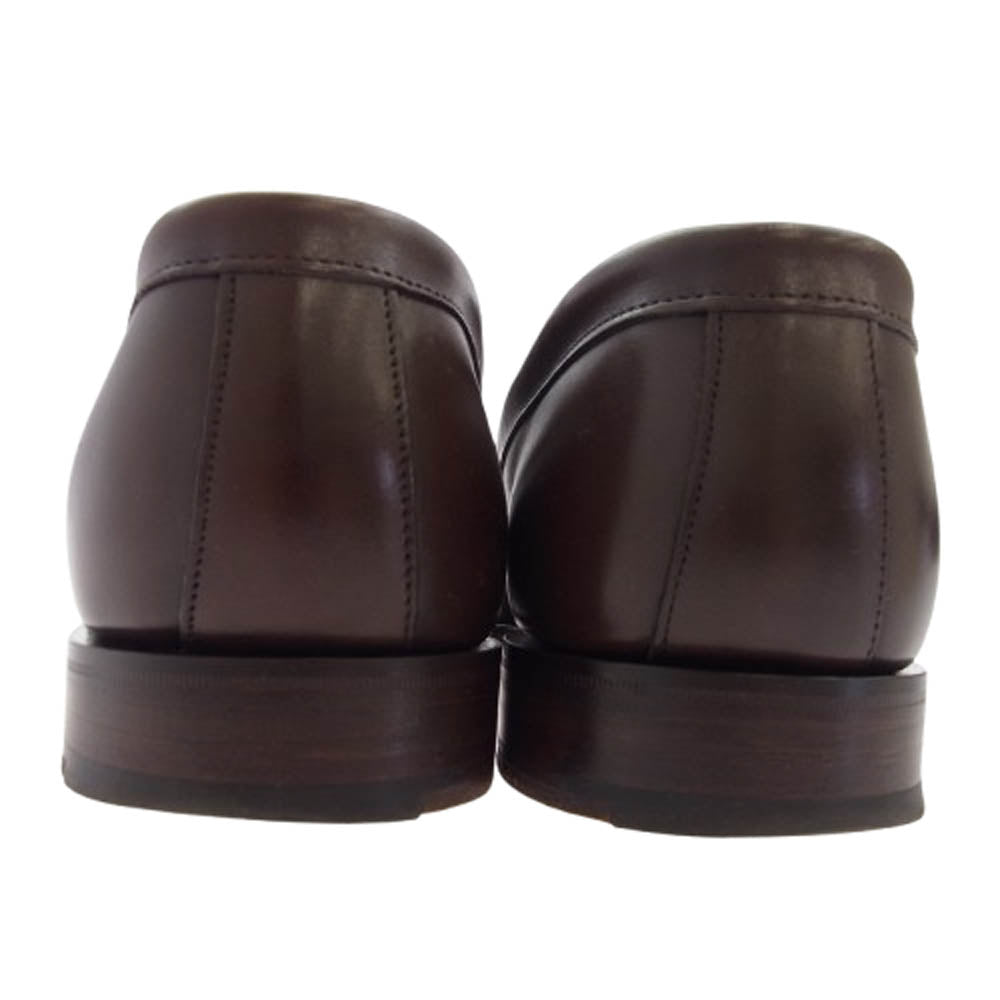 JOSEPH CHEANEY ジョセフチーニー HUDSON ハドソン レザー コイン ローファー ブラウン系 7.5【中古】