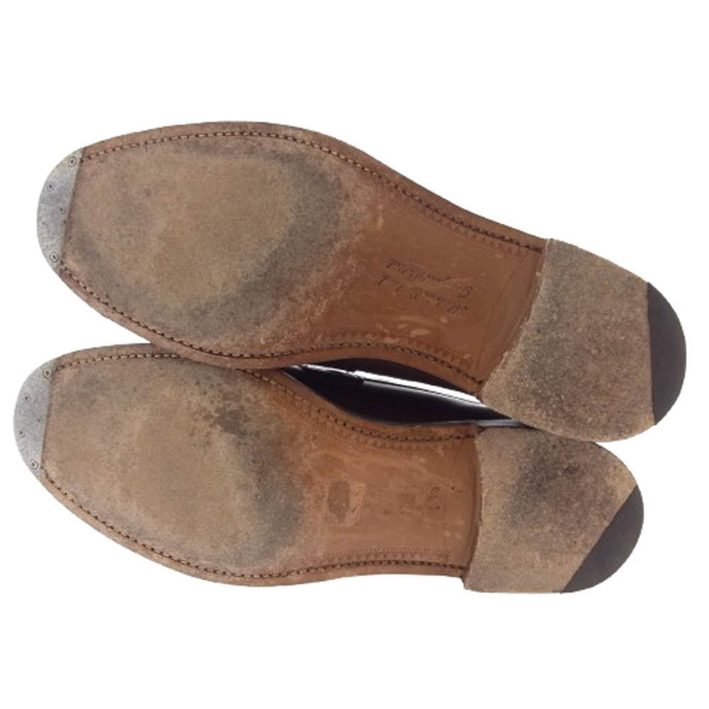 JOSEPH CHEANEY ジョセフチーニー HUDSON ハドソン レザー コイン ローファー ブラウン系 7.5【中古】