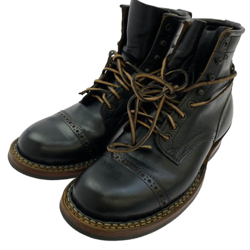 WHITE'S BOOTS ホワイツブーツ 350W06 BOUNTY HUNTER バウンティー ハンター スモークジャンパー パンチキャップトゥ レザー ワーク ブーツ ブラック系 8.5E【美品】【中古】