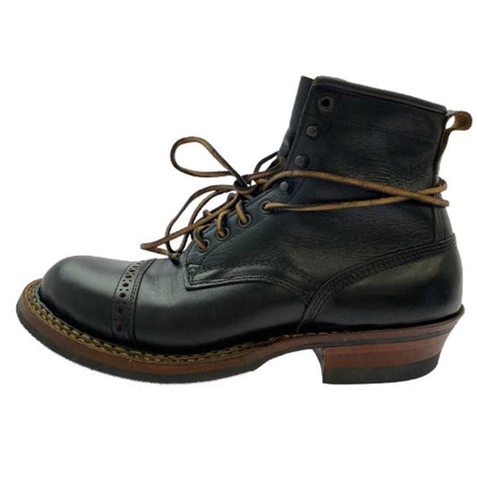 WHITE'S BOOTS ホワイツブーツ 350W06 BOUNTY HUNTER バウンティー ハンター スモークジャンパー パンチキャップトゥ レザー ワーク ブーツ ブラック系 8.5E【美品】【中古】