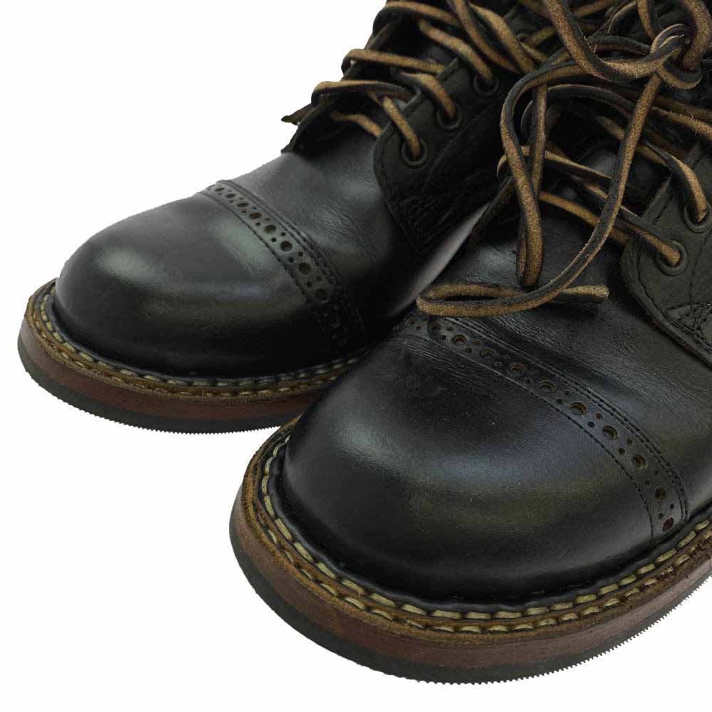 WHITE'S BOOTS ホワイツブーツ 350W06 BOUNTY HUNTER バウンティー ハンター スモークジャンパー パンチキャップトゥ レザー ワーク ブーツ ブラック系 8.5E【美品】【中古】