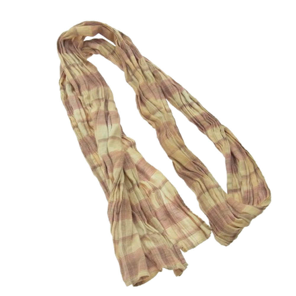 Nigel Cabourn ナイジェルケーボン チェック ストール ベージュ系【中古】