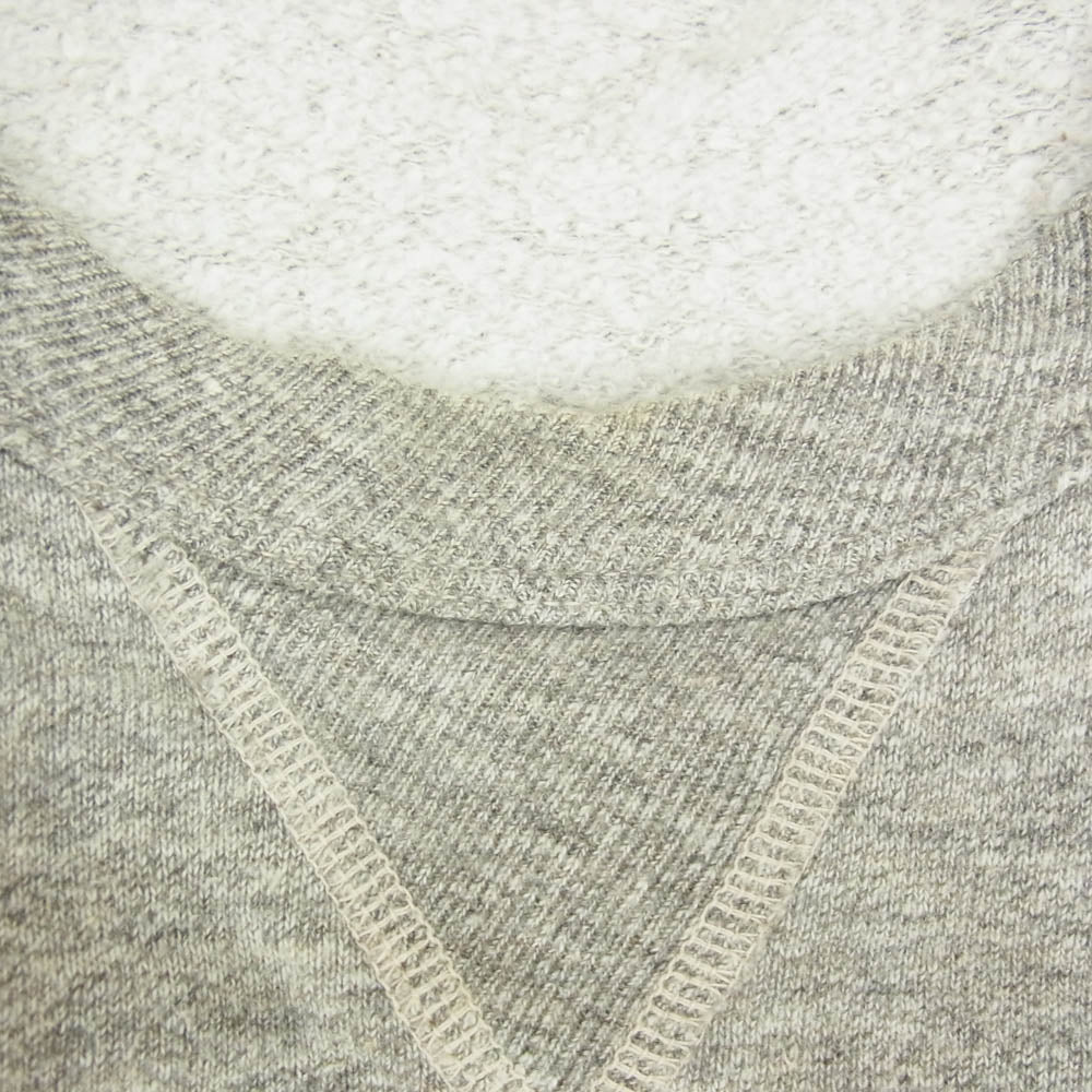 The REAL McCOY'S ザリアルマッコイズ US ARMY 前Vガゼット ミリタリー スウェット トレーナー グレー系 M【中古】