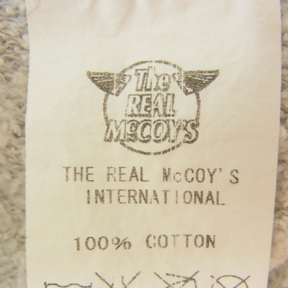 The REAL McCOY'S ザリアルマッコイズ US ARMY 前Vガゼット ミリタリー スウェット トレーナー グレー系 M【中古】