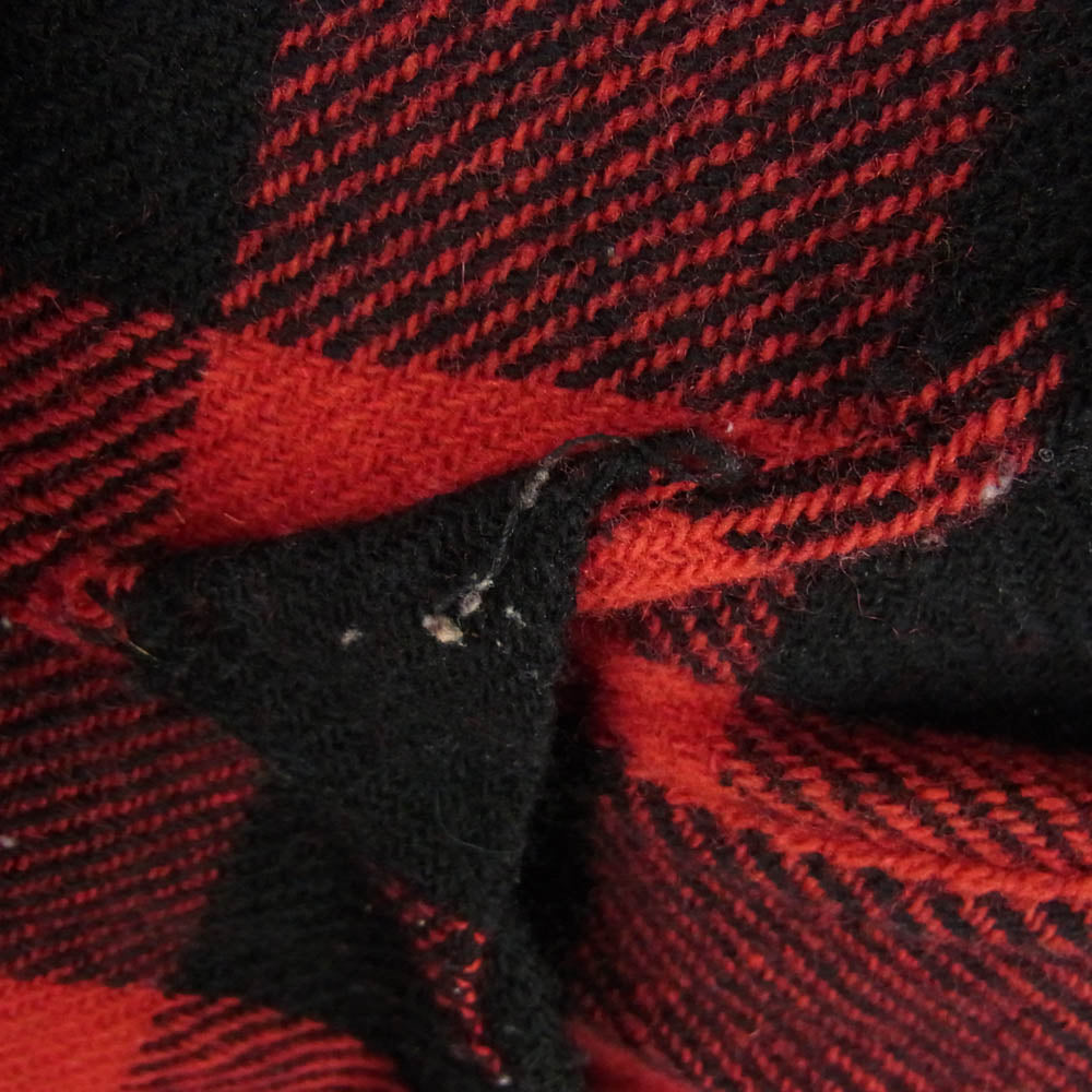 The REAL McCOY'S ザリアルマッコイズ JOE McCOY ジョーマッコイ EIGHT HOUR UNION バッファローチェック ウール 長袖 シャツ レッド系 16【中古】