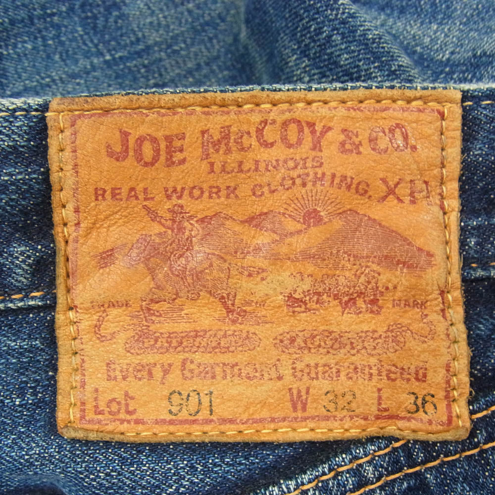 The REAL McCOY'S ザリアルマッコイズ JOE McCOY ジョーマッコイ Lot.901 大戦モデル デニムパンツ インディゴブルー系 32【中古】