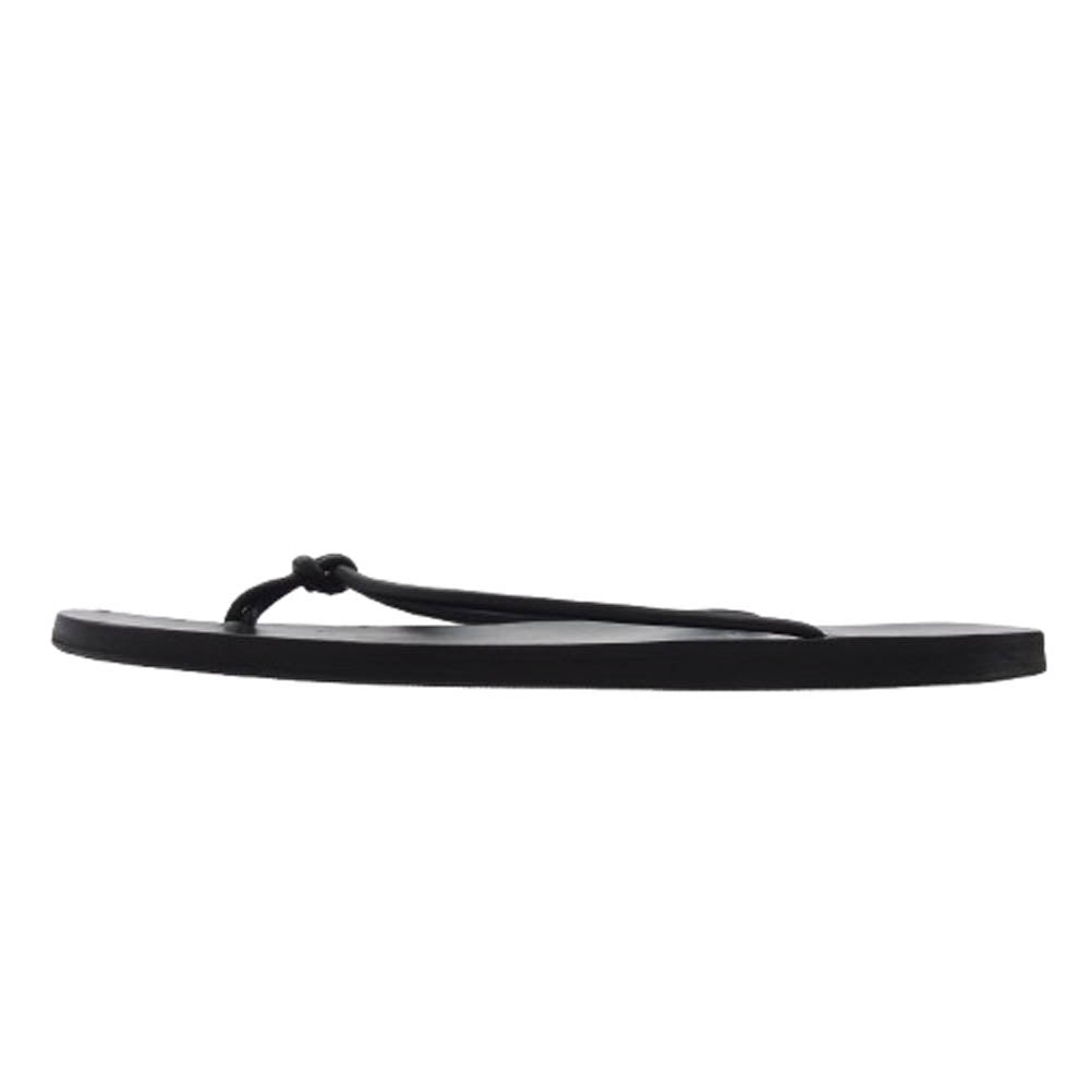 GUCCI グッチ レザー フラット サンダル ブラック系 27cm【中古】