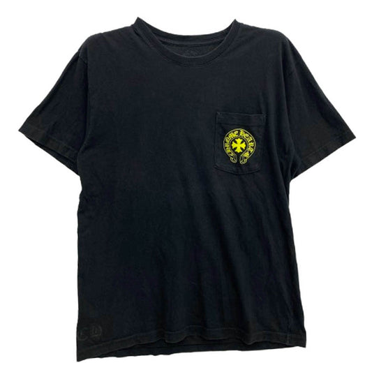 CHROME HEARTS クロムハーツ（原本無） Made In Hollywood バックロゴプリント ホースシュー 半袖 Tシャツ ブラック系 L【中古】