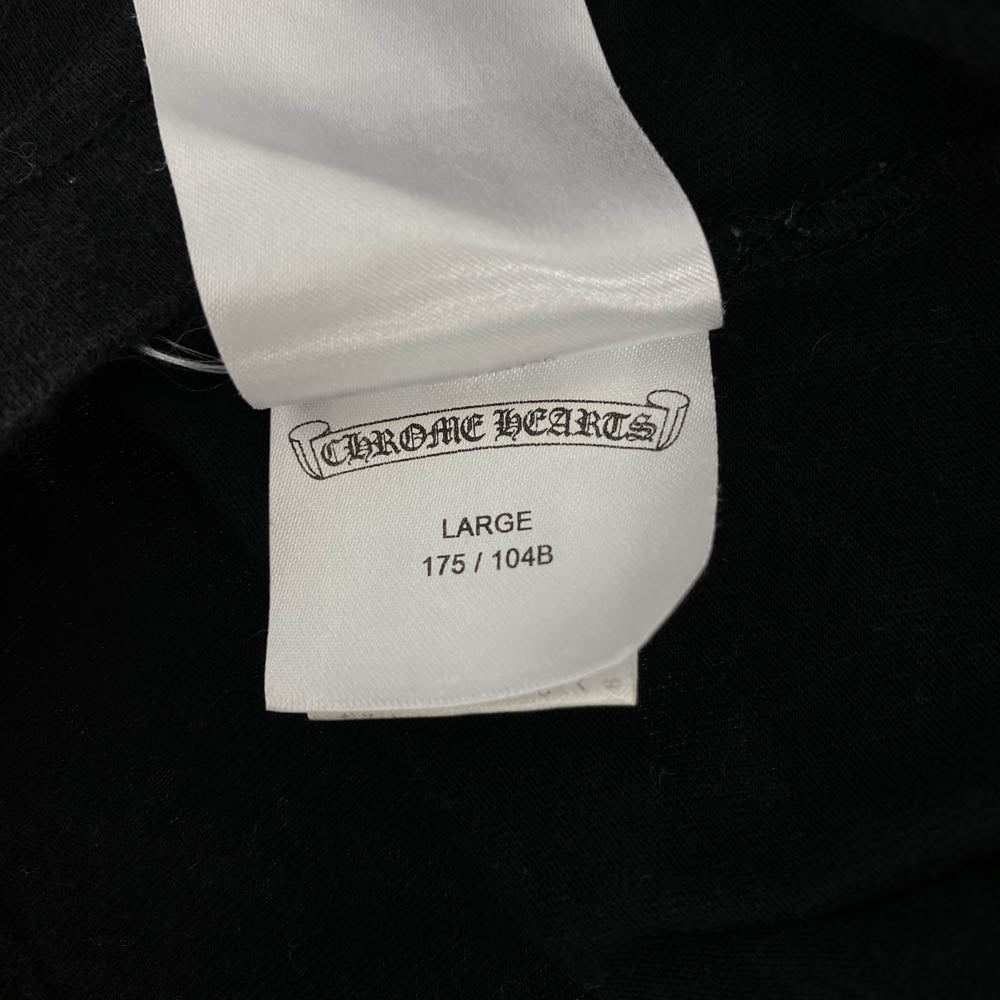 CHROME HEARTS クロムハーツ（原本無） Made In Hollywood バックロゴプリント ホースシュー 半袖 Tシャツ ブラック系 L【中古】