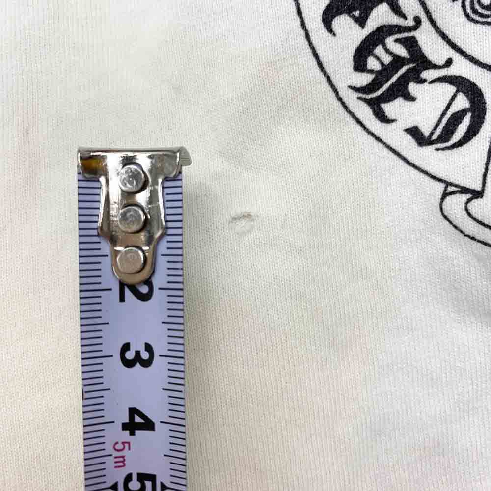 CHROME HEARTS クロムハーツ（原本無） ダガープリント アームプリント 長袖 Tシャツ ホワイト系 M【中古】