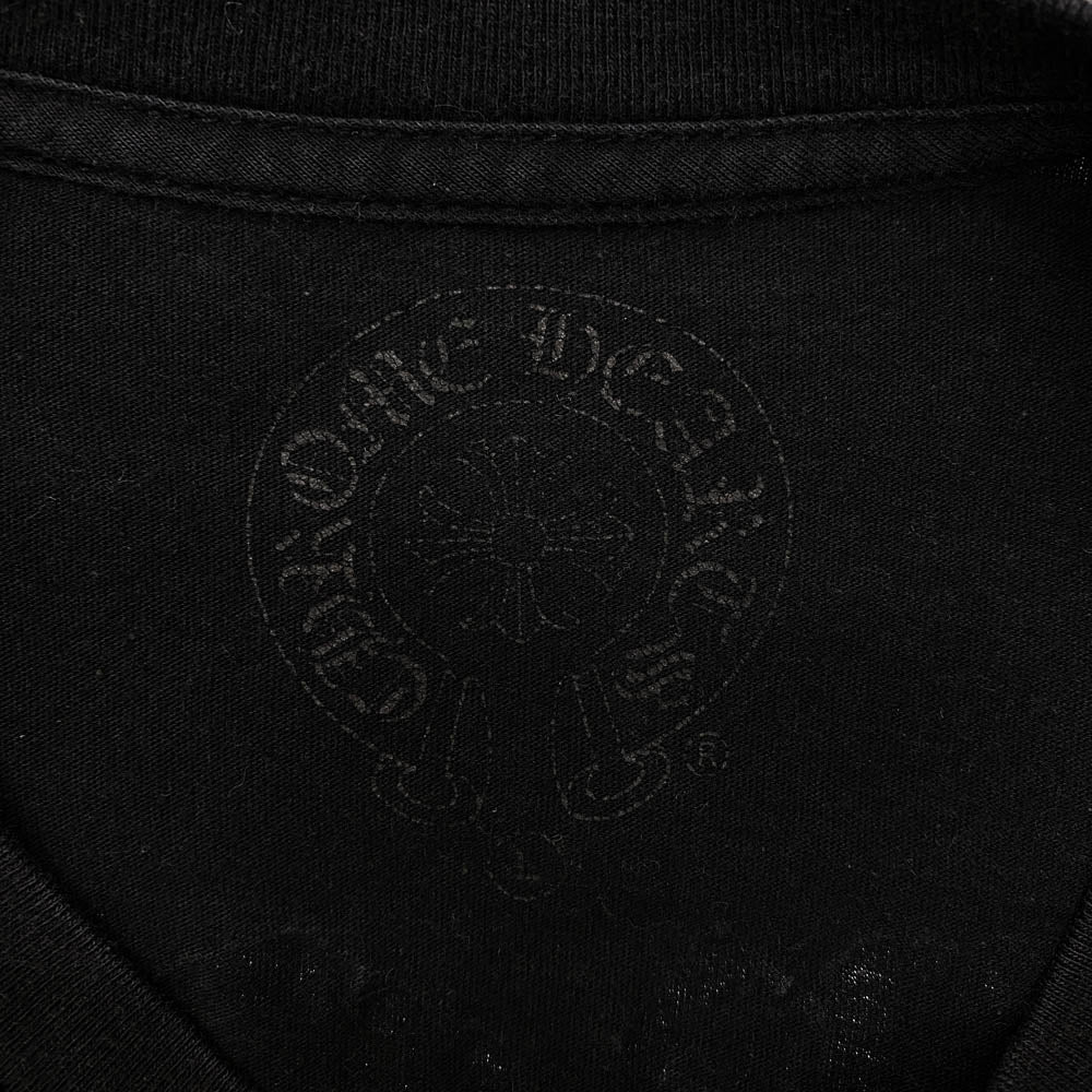 CHROME HEARTS クロムハーツ（原本無） Made In Hollywood Tokyo Logo メイドインハリウッドトーキョー ロゴ バックロゴプリント ホースシュー 半袖 Tシャツ ブラック系 L【中古】
