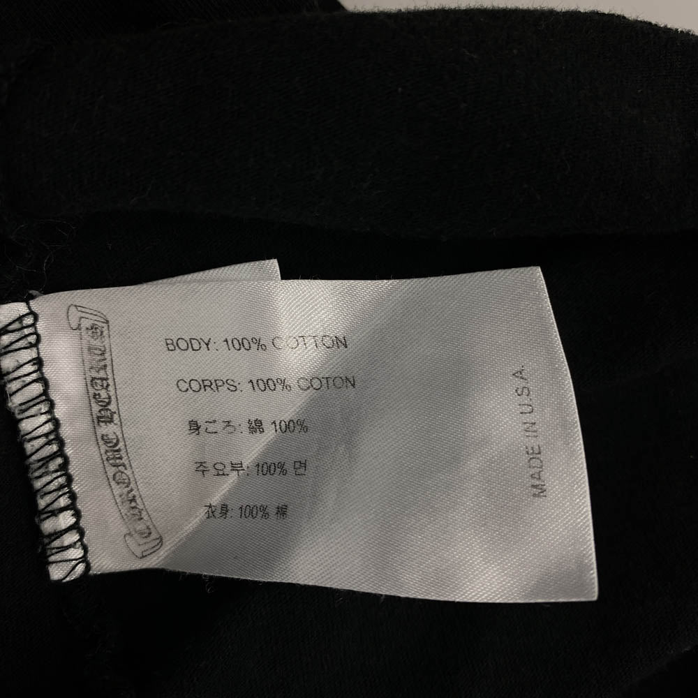 CHROME HEARTS クロムハーツ（原本無） Made In Hollywood Tokyo Logo メイドインハリウッドトーキョー ロゴ バックロゴプリント ホースシュー 半袖 Tシャツ ブラック系 L【中古】
