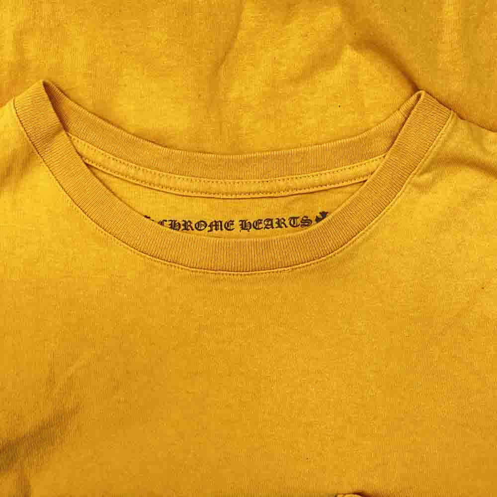 CHROME HEARTS クロムハーツ（原本無） ロゴプリント アームロゴ 長袖 Tシャツ オレンジ オレンジ系 L【中古】