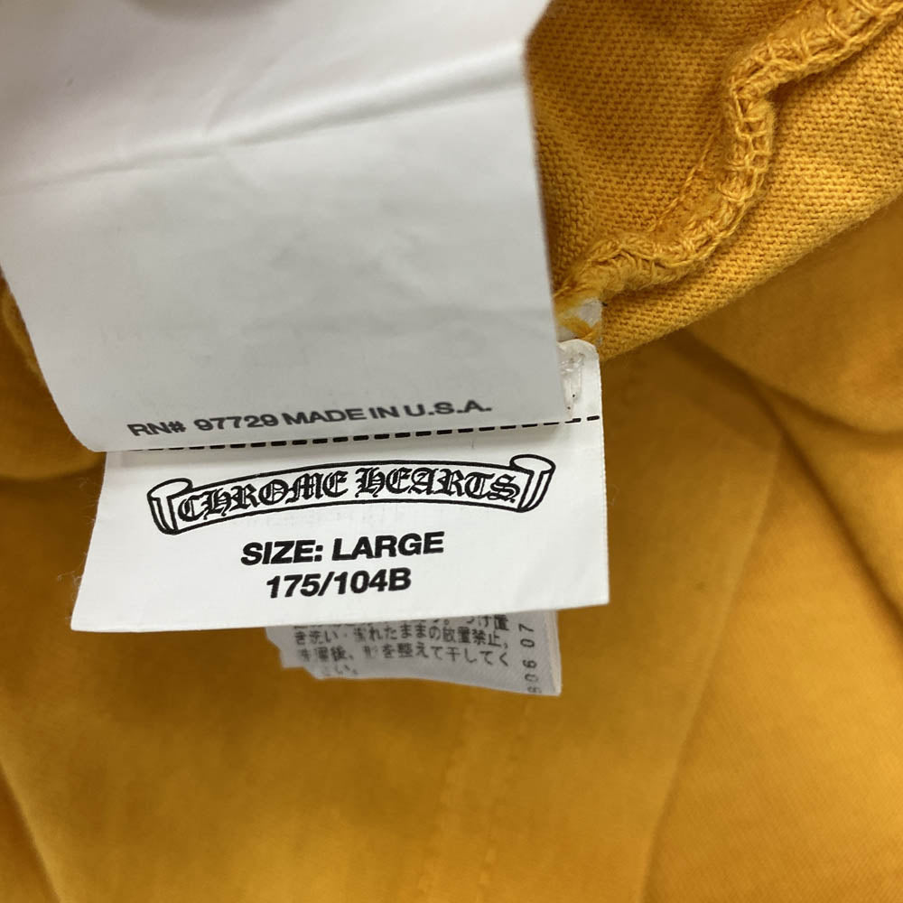 CHROME HEARTS クロムハーツ（原本無） ロゴプリント アームロゴ 長袖 Tシャツ オレンジ オレンジ系 L【中古】