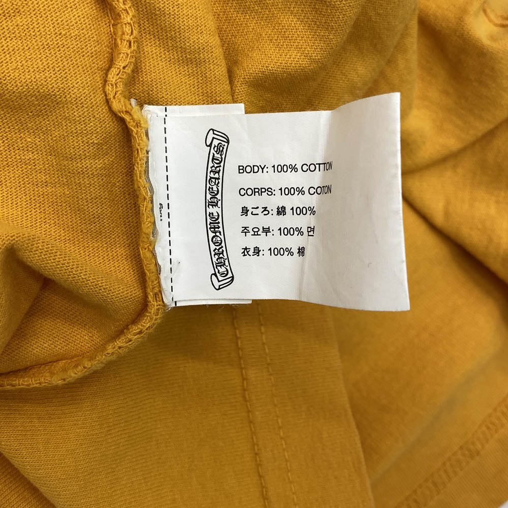 CHROME HEARTS クロムハーツ（原本無） ロゴプリント アームロゴ 長袖 Tシャツ オレンジ オレンジ系 L【中古】