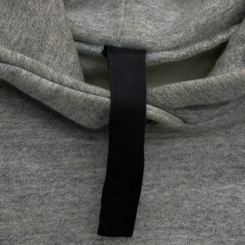 CHROME HEARTS クロムハーツ（原本無） Y NOT クロスボールボタン レザー セメタリークロスパッチ プルオーバー パーカー グレー グレー系 M【中古】