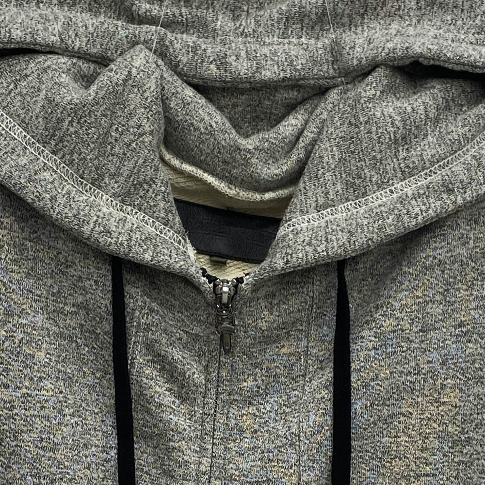 CHROME HEARTS クロムハーツ（原本無） ダガージップ CHプラスレザーパッチ ボロチップ フーディー パーカー グレー グレー系 M【中古】