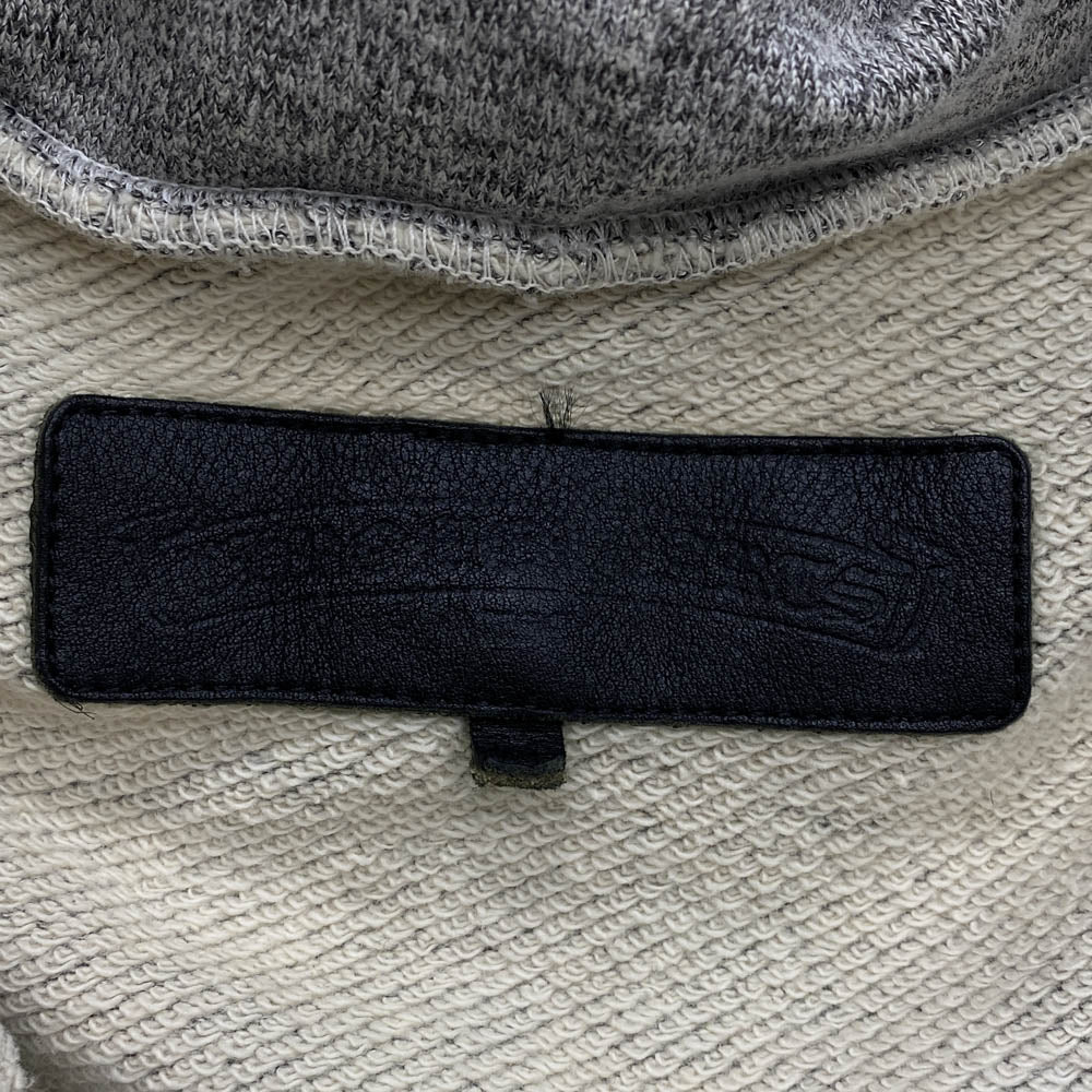 CHROME HEARTS クロムハーツ（原本無） ダガージップ CHプラスレザーパッチ ボロチップ フーディー パーカー グレー グレー系 M【中古】