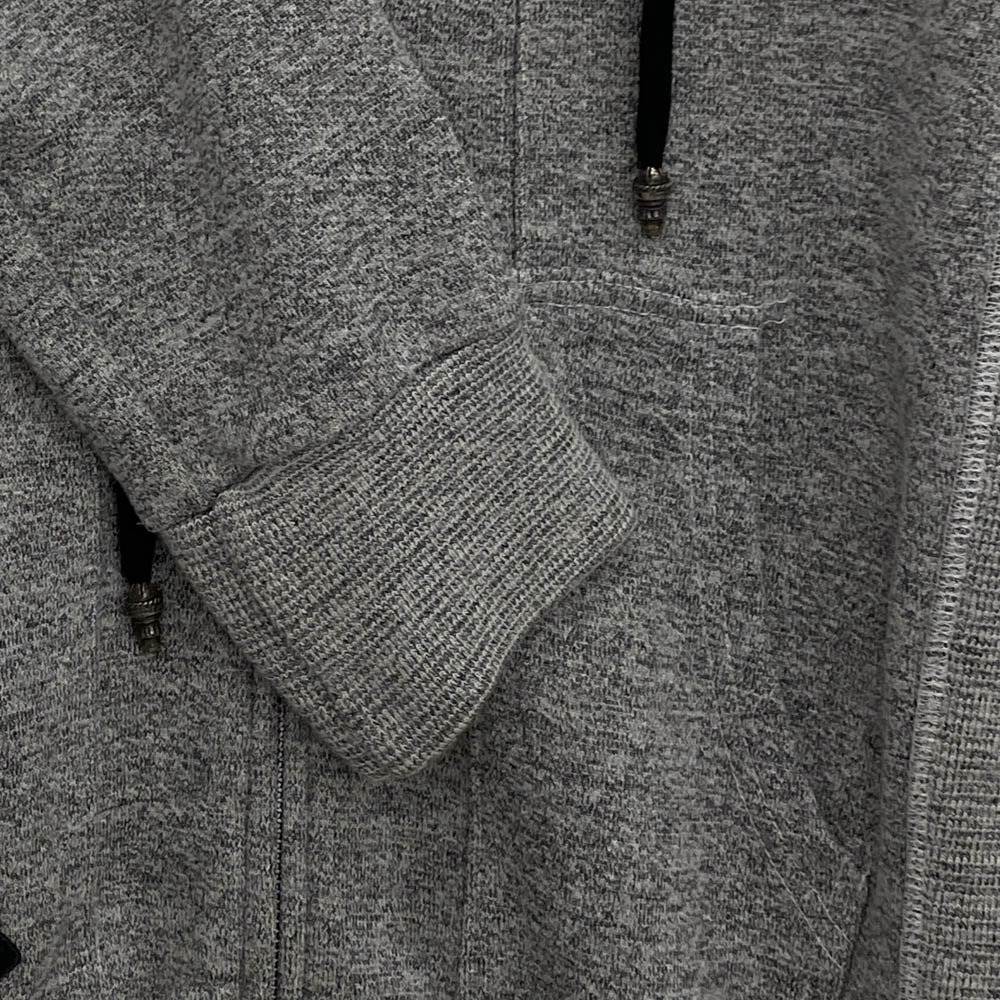 CHROME HEARTS クロムハーツ（原本無） ダガージップ CHプラスレザーパッチ ボロチップ フーディー パーカー グレー グレー系 M【中古】