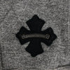 CHROME HEARTS クロムハーツ（原本無） ダガージップ CHプラスレザーパッチ ボロチップ フーディー パーカー グレー グレー系 M【中古】