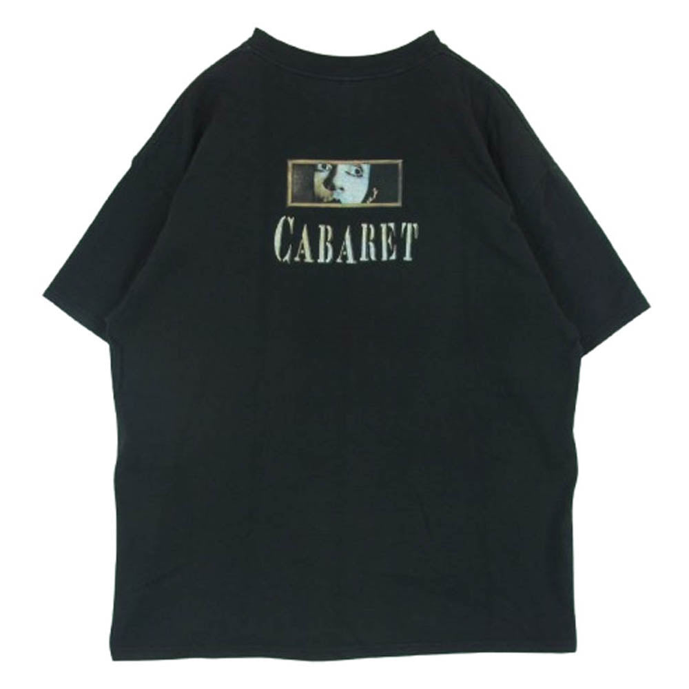 ヘインズ CABARET IN HERE LIFE IS BEAUTIFUL ミュージカル ムービー 半袖 Tシャツ ダークグレー系 XL 46-48【中古】