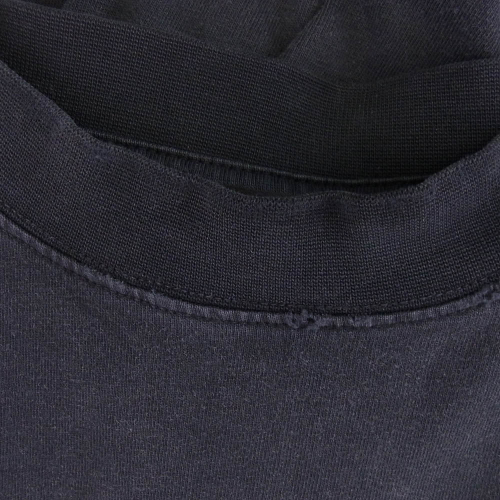 BALENCIAGA バレンシアガ 24AW 787349 ダメージ加工 TRVY7 METAL HEADS 半袖 Tシャツ ブラック系 1【中古】