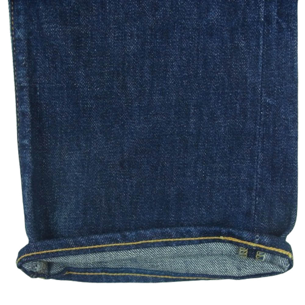 Denime ドゥニーム ジップフライ ブーツカット フレア デニム パンツ コットン 日本製 インディゴブルー系 28【中古】