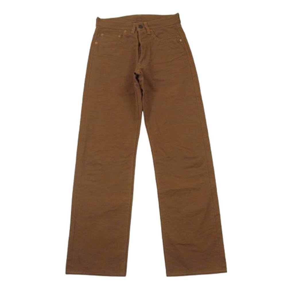 Denime ドゥニーム オリゾンティ期 ダック ボタンフライ ストレート 5P パンツ コットン 日本製 ブラウン系 28【中古】