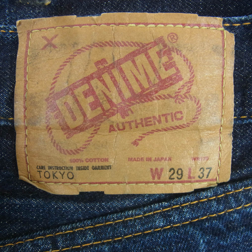 Denime ドゥニーム オリゾンティ期 TOKYO セルビッチ ボタンフライ デニム パンツ ジーンズ インディゴブルー系 29【中古】